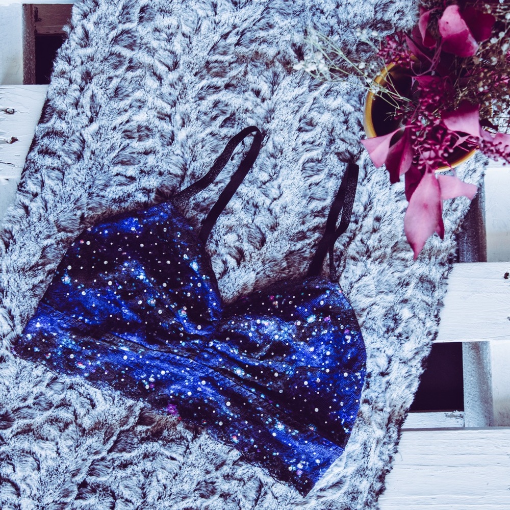 VS PINK Galaxy Bralette Size M (E2)